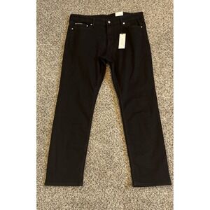 Calvin Klein Men's Slim Straight Jeans pants Black 38x 32 high  stretch